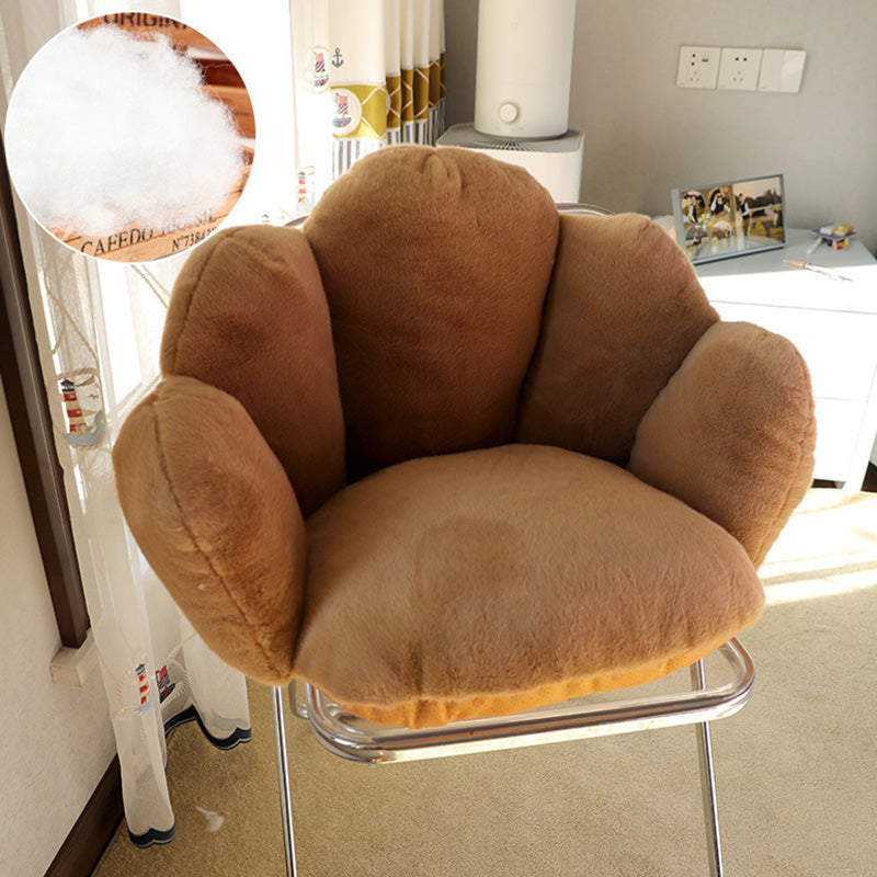 Modern Minimalist Bean Velvet Mink Velvet PP Cotton Round Cushion Sofa Backrest Armrest For Living Room &amp; Bedroom