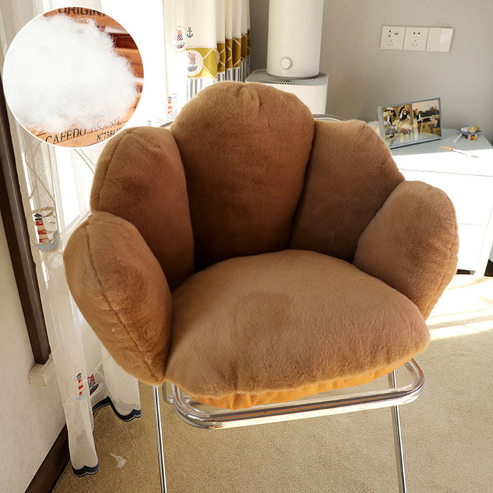 Modern Minimalist Bean Velvet Mink Velvet PP Cotton Round Cushion Sofa Backrest Armrest For Living Room & Bedroom