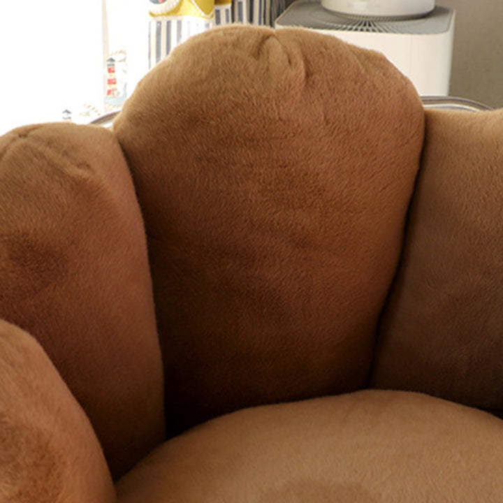Modern Minimalist Bean Velvet Mink Velvet PP Cotton Round Cushion Sofa Backrest Armrest For Living Room &amp; Bedroom