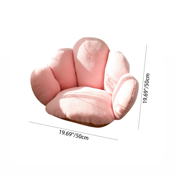 Modern Minimalist Bean Velvet Mink Velvet PP Cotton Round Cushion Sofa Backrest Armrest For Living Room &amp; Bedroom