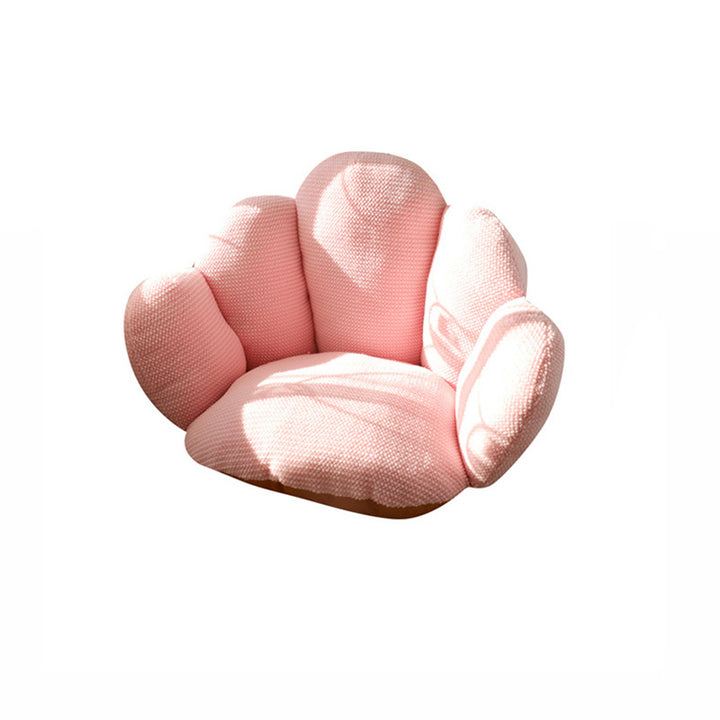 Modern Minimalist Bean Velvet Mink Velvet PP Cotton Round Cushion Sofa Backrest Armrest For Living Room &amp; Bedroom