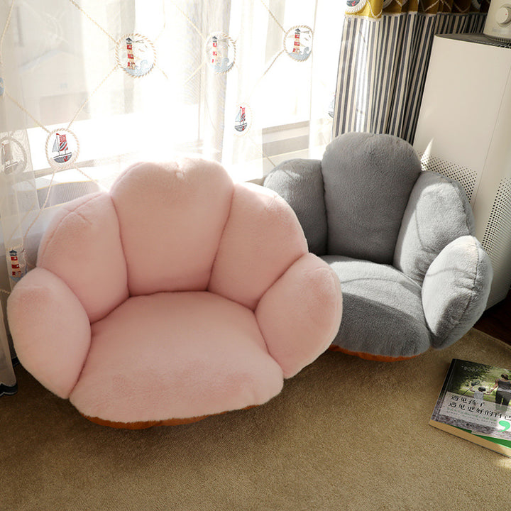 Modern Minimalist Bean Velvet Mink Velvet PP Cotton Round Cushion Sofa Backrest Armrest For Living Room & Bedroom