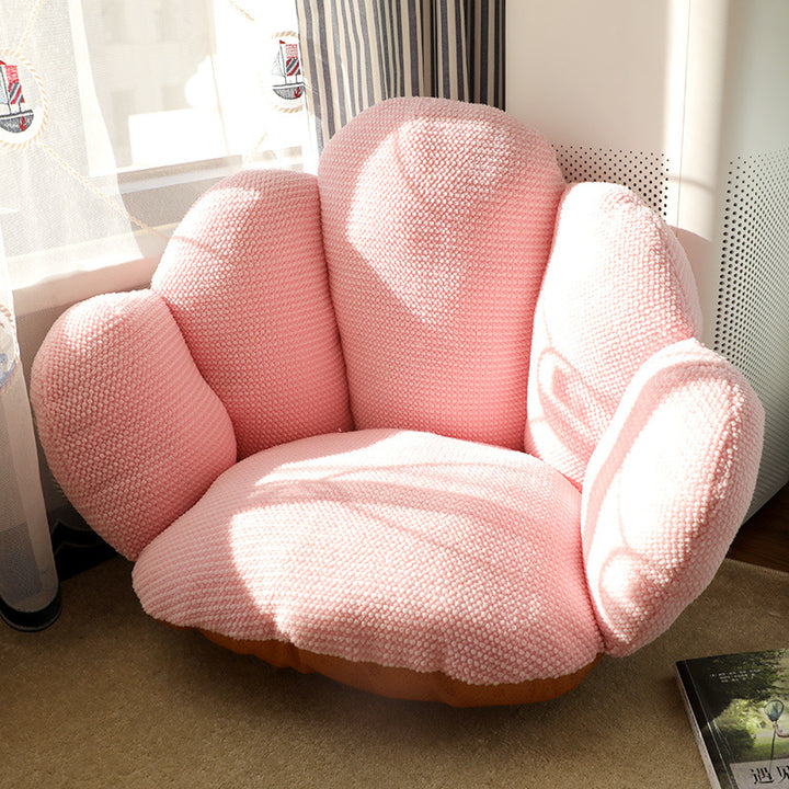 Modern Minimalist Bean Velvet Mink Velvet PP Cotton Round Cushion Sofa Backrest Armrest For Living Room & Bedroom
