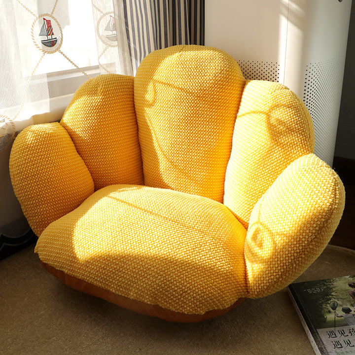 Modern Minimalist Bean Velvet Mink Velvet PP Cotton Round Cushion Sofa Backrest Armrest For Living Room &amp; Bedroom
