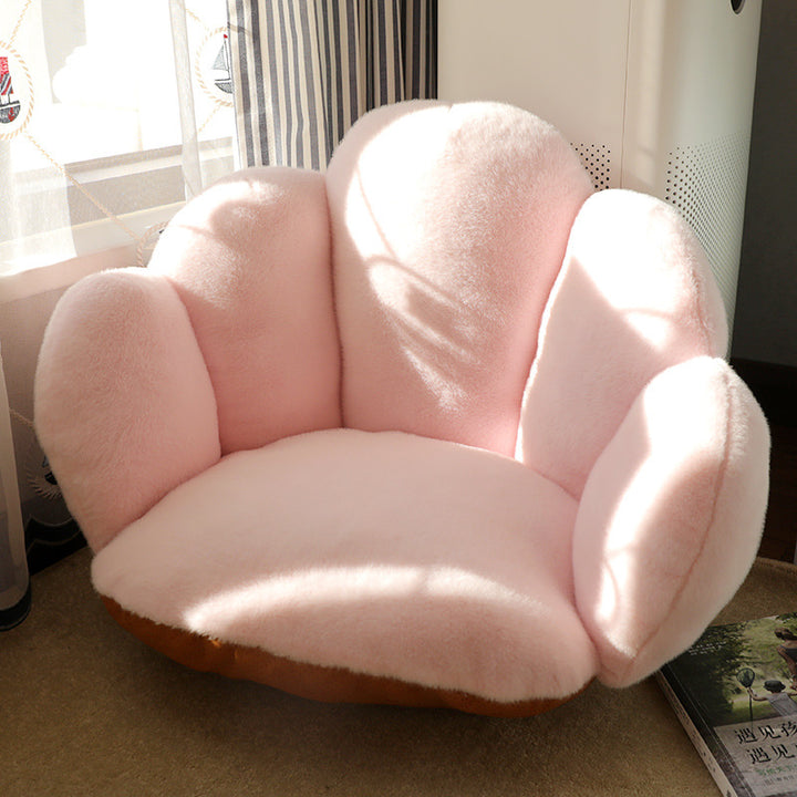 Modern Minimalist Bean Velvet Mink Velvet PP Cotton Round Cushion Sofa Backrest Armrest For Living Room &amp; Bedroom