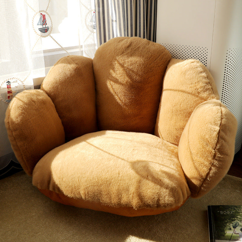 Modern Minimalist Bean Velvet Mink Velvet PP Cotton Round Cushion Sofa Backrest Armrest For Living Room &amp; Bedroom