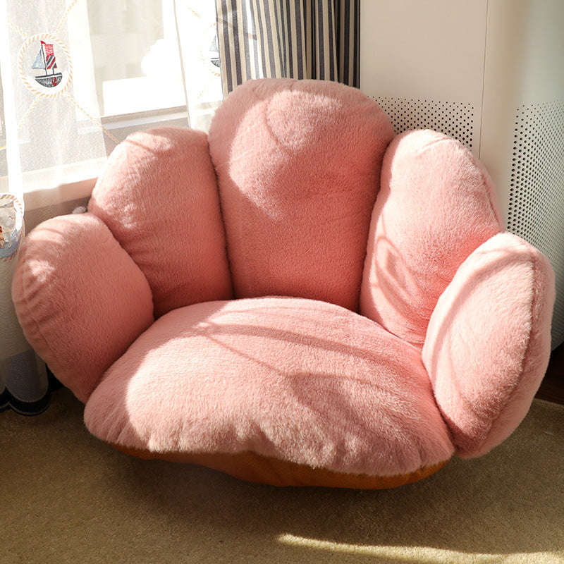 Modern Minimalist Bean Velvet Mink Velvet PP Cotton Round Cushion Sofa Backrest Armrest For Living Room &amp; Bedroom