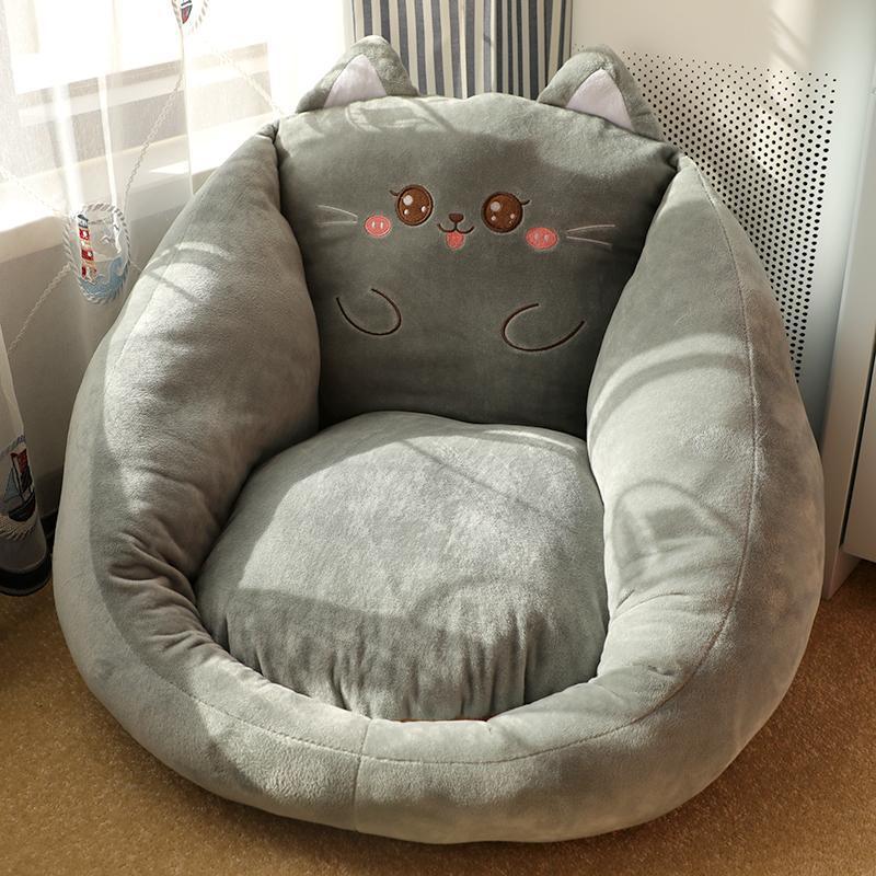 Contemporary Creative Polyester Fiber PP Cotton Round Cartoon Cushion Sofa Backrest Armrest Removable Cushion For Living Room &amp; Bedroom