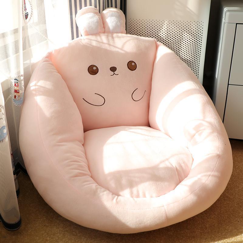 Contemporary Creative Polyester Fiber PP Cotton Round Cartoon Cushion Sofa Backrest Armrest Removable Cushion For Living Room &amp; Bedroom