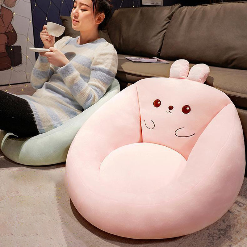 Contemporary Creative Polyester Fiber PP Cotton Round Cartoon Cushion Sofa Backrest Armrest Removable Cushion For Living Room &amp; Bedroom
