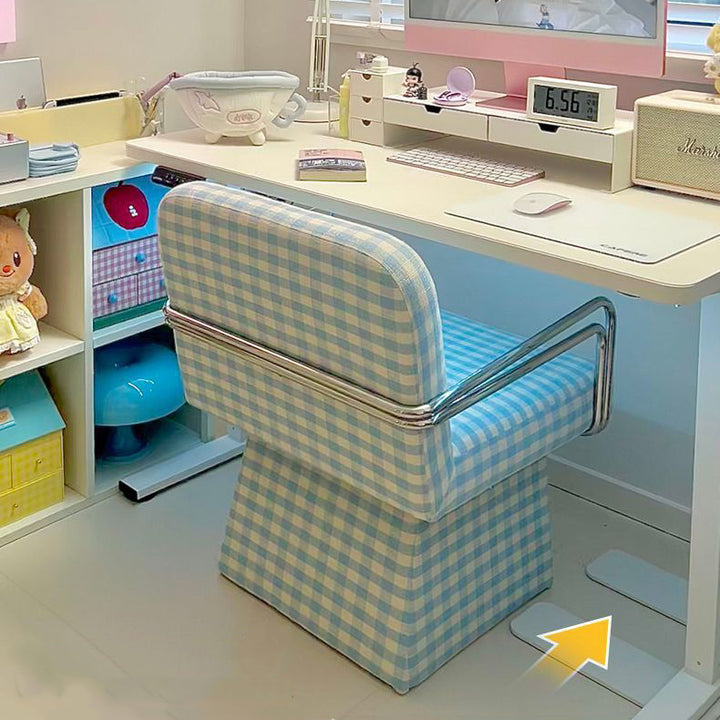 Moderna Minimalista Silla Giratoria de Terciopelo Madera Maciza Contrachapado Acero con Respaldo y Reposabrazos para Sala de Estar 