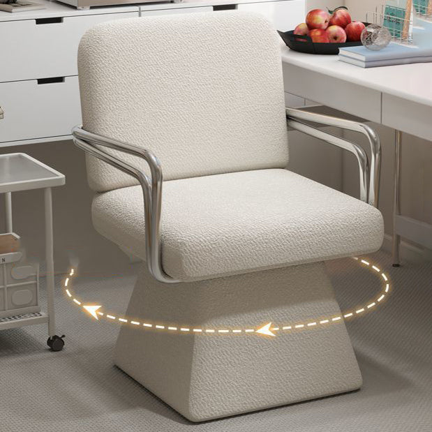 Moderna Minimalista Silla Giratoria de Terciopelo Madera Maciza Contrachapado Acero con Respaldo y Reposabrazos para Sala de Estar 