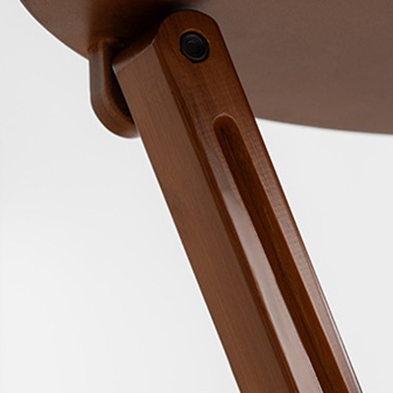 Tabouret de bar pliant rond en bambou, résine et rotin tressé, style rétro contemporain, pour salle à manger et cuisine 