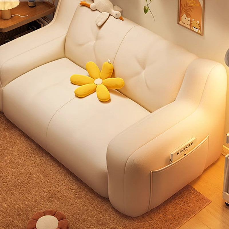 Moderner minimalistischer Baumwoll-Leinen-EPS-Partikel rechteckiger fauler Sofa-Rückenlehne Armlehne tragbar &amp; bequem für Wohnzimmer 