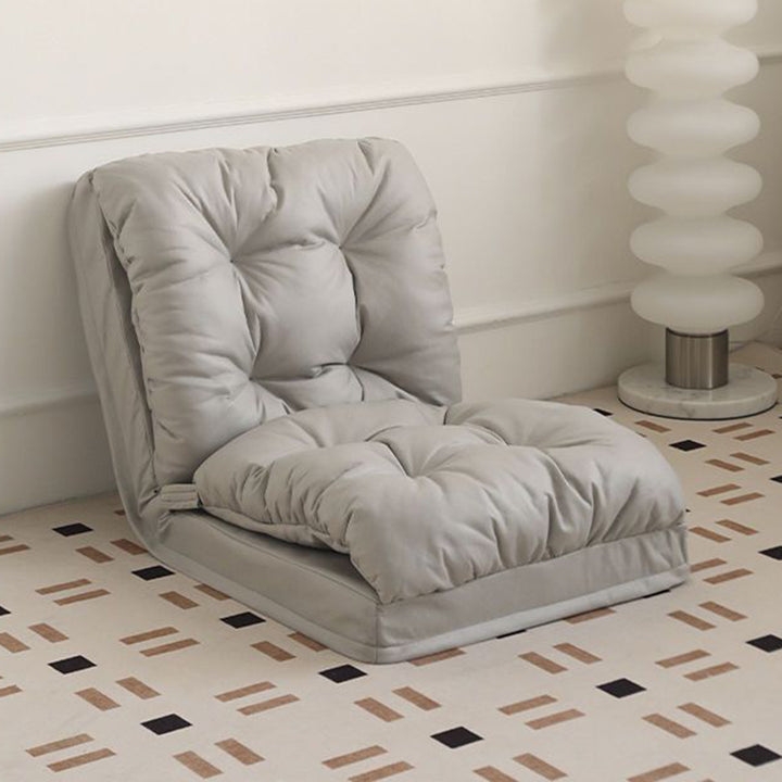 Modern Minimalist Synthetic Fabric Sponge Cotton Square Rectangular Lazy Sofa Backrest Armless For Living Room