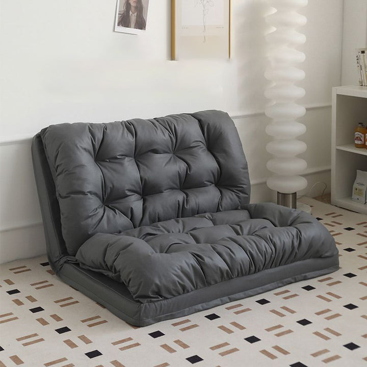 Modern Minimalist Synthetic Fabric Sponge Cotton Square Rectangular Lazy Sofa Backrest Armless For Living Room