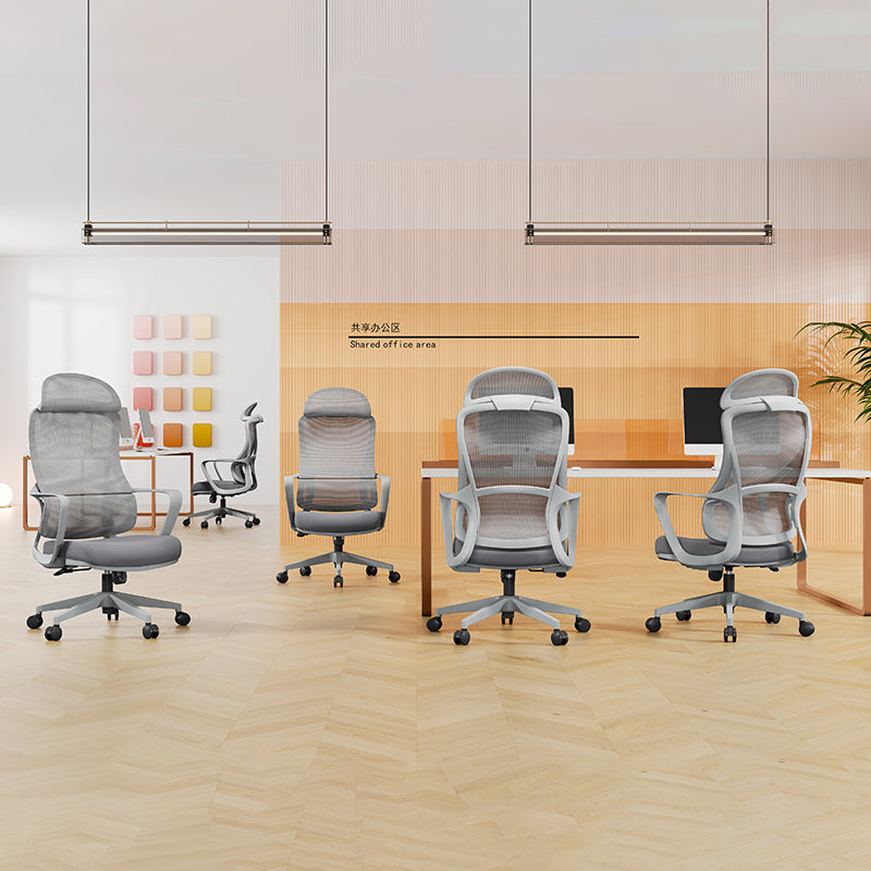 Stilvoller &amp; komfortabler Bürostuhl mit hoher Rückenlehne - minimalistisches, atmungsaktives Mesh &amp; erstklassige Lordosenstütze für das Homeoffice 