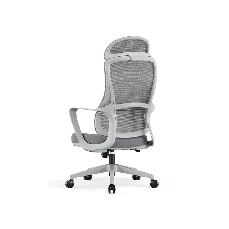 Stilvoller &amp; komfortabler Bürostuhl mit hoher Rückenlehne - minimalistisches, atmungsaktives Mesh &amp; erstklassige Lordosenstütze für das Homeoffice 