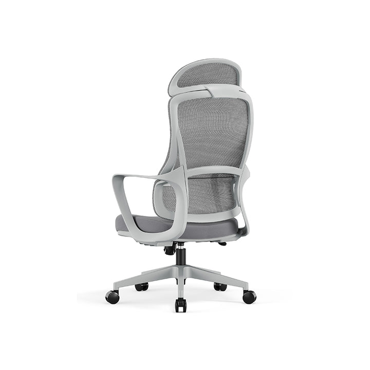 Stilvoller &amp; komfortabler Bürostuhl mit hoher Rückenlehne - minimalistisches, atmungsaktives Mesh &amp; erstklassige Lordosenstütze für das Homeoffice 