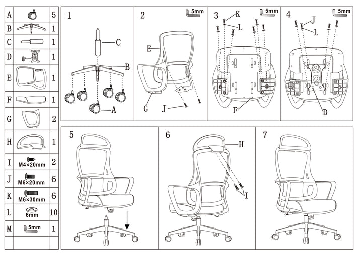 Stilvoller &amp; komfortabler Bürostuhl mit hoher Rückenlehne - minimalistisches, atmungsaktives Mesh &amp; erstklassige Lordosenstütze für das Homeoffice 