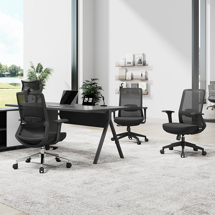 Premium Ergonomic High-Back Executive Desk Chair - Minimalist High-Back Chair With Adjustable Features &amp; BIFMA Certified Casters For Home Office