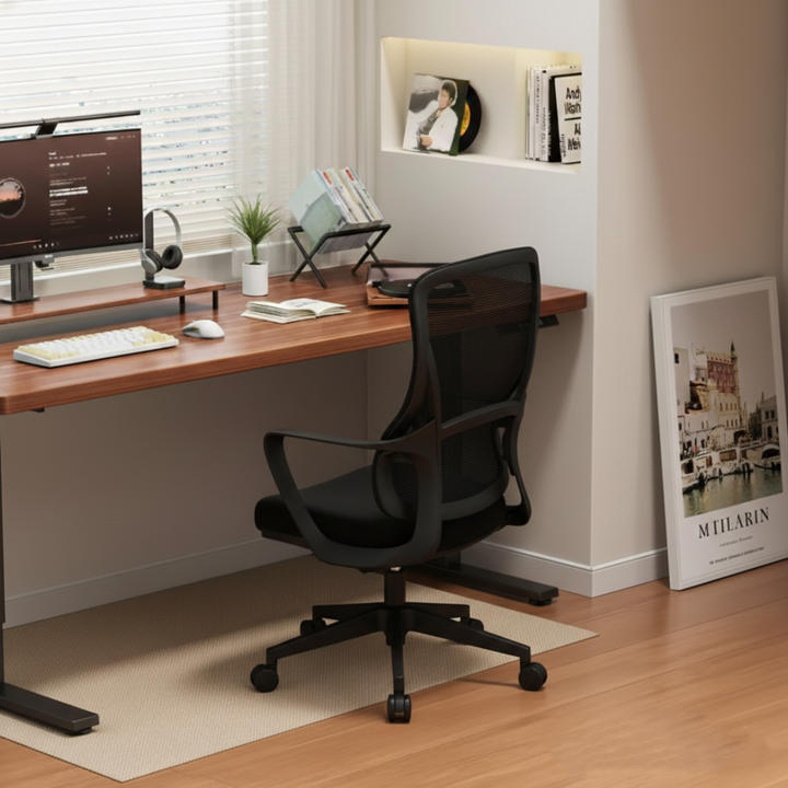 Experience Unmatched Comfort And Durability Desk Chair - Minimalist Mesh Backrest & Comfortable, Durable For Long Hours For Home Office