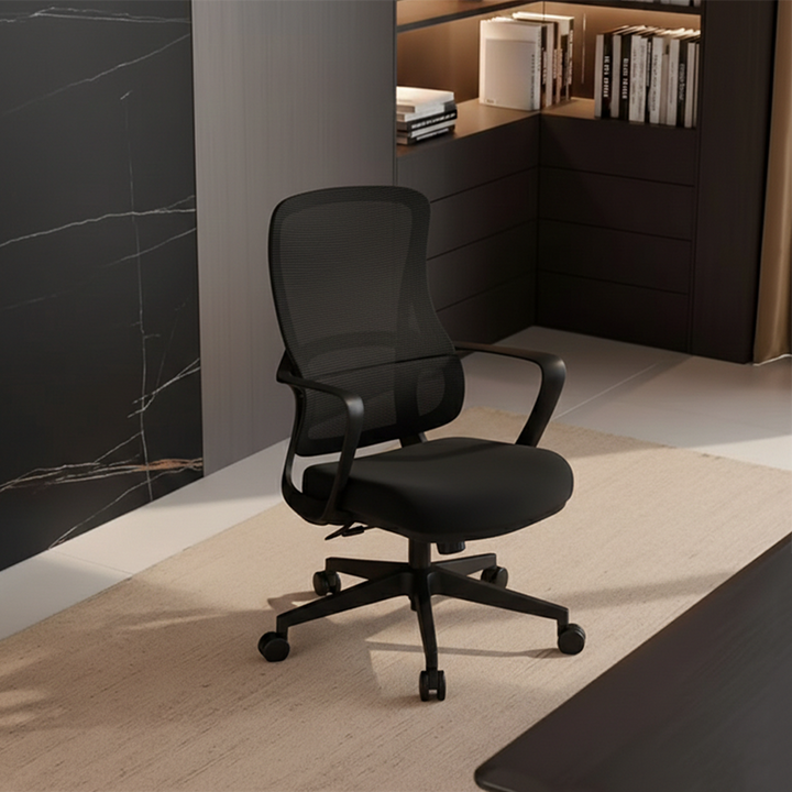 Experience Unmatched Comfort And Durability Desk Chair - Minimalist Mesh Backrest & Comfortable, Durable For Long Hours For Home Office