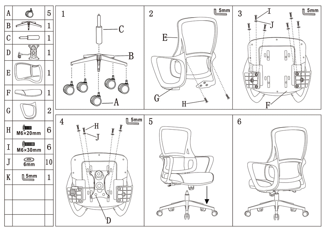 Experience Unmatched Comfort And Durability Desk Chair - Minimalist Mesh Backrest &amp; Comfortable, Durable For Long Hours For Home Office