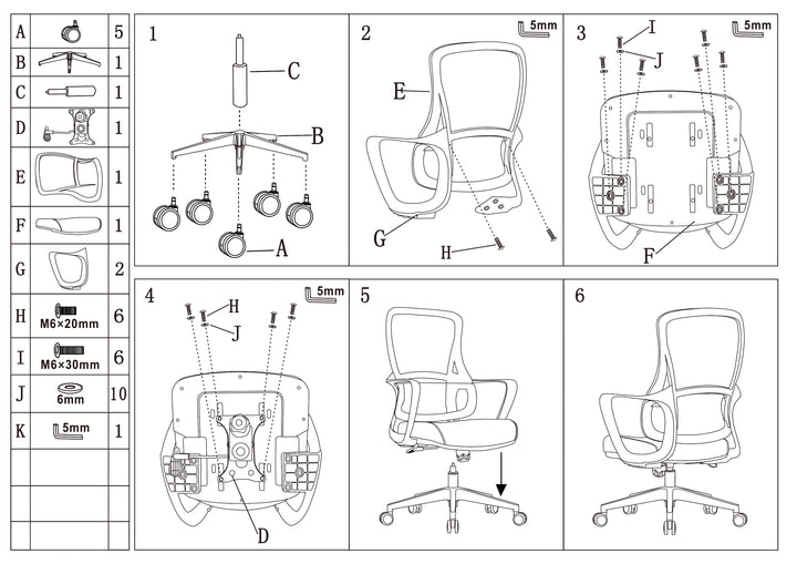Experience Unmatched Comfort And Durability Desk Chair - Minimalist Mesh Backrest &amp; Comfortable, Durable For Long Hours For Home Office