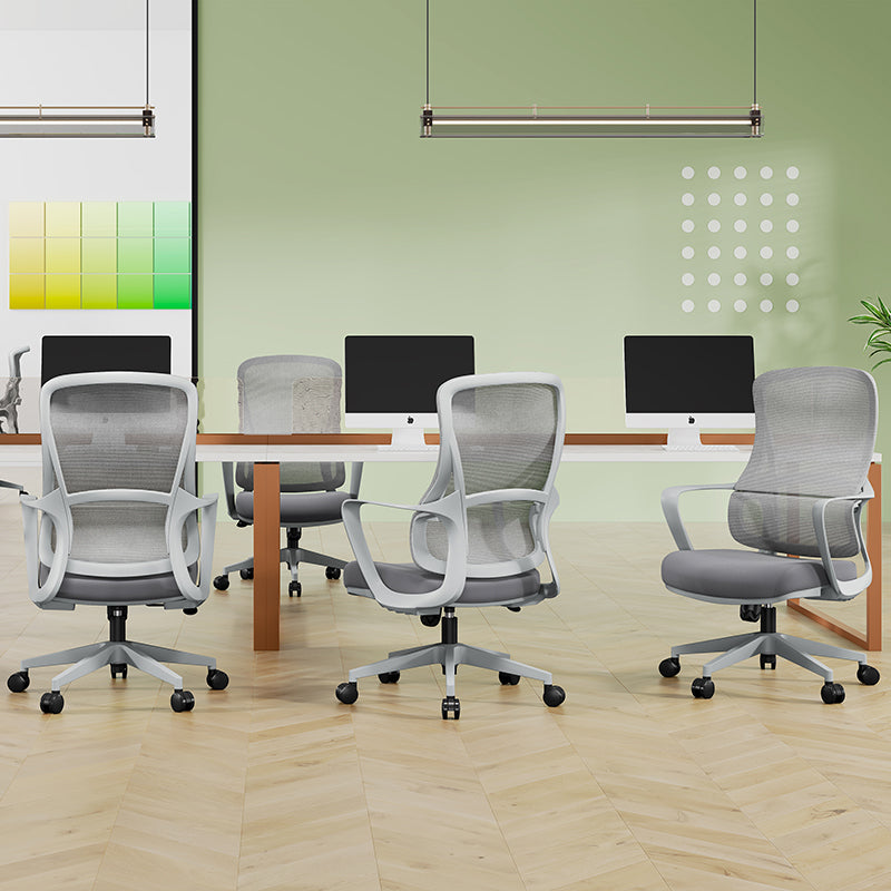 High-Quality Ergonomic Breathable Mesh Desk Chair - Minimalist Comfortable &amp; Durable Office Chair With Lumbar Support &amp; Silent Casters For Home Office