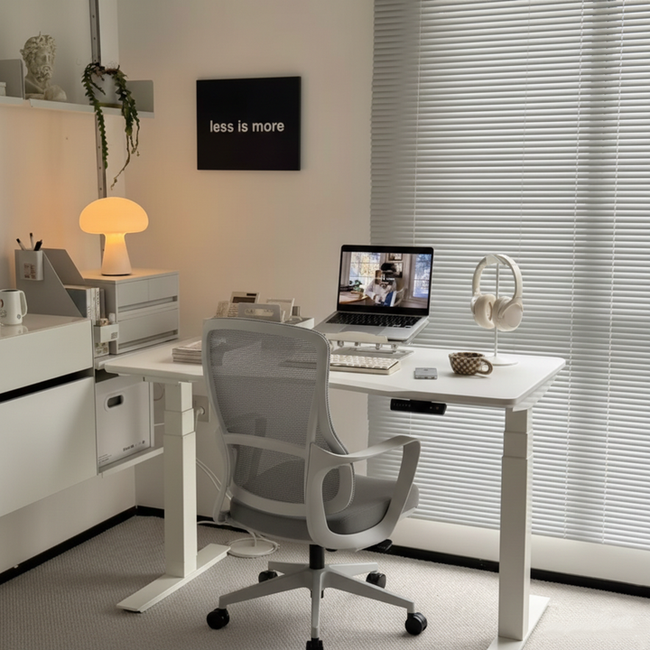 High-Quality Ergonomic Breathable Mesh Desk Chair - Minimalist Comfortable & Durable Office Chair With Lumbar Support & Silent Casters For Home Office
