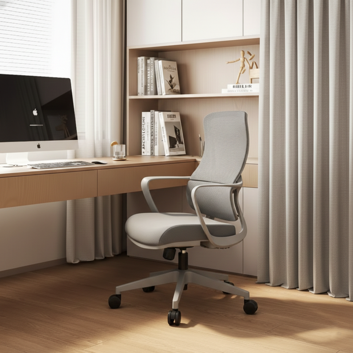 High-Quality Ergonomic Breathable Mesh Desk Chair - Minimalist Comfortable & Durable Office Chair With Lumbar Support & Silent Casters For Home Office