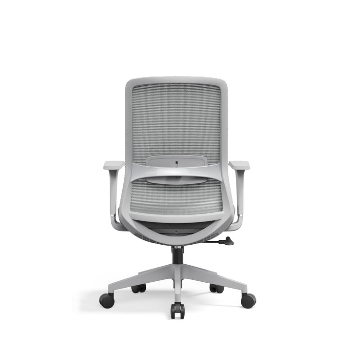 Ergonomic Mid-Back Desk Chair - Minimalist Office Chair With Adjustable Lumbar Support &amp; Memory Sponge Seat For Home Office