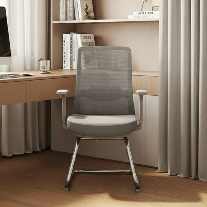 Breathable Mesh & Adjustable Back Support Desk Chair - Minimalist Stylish Executive Chair With Durable Steel Frame For Home Office