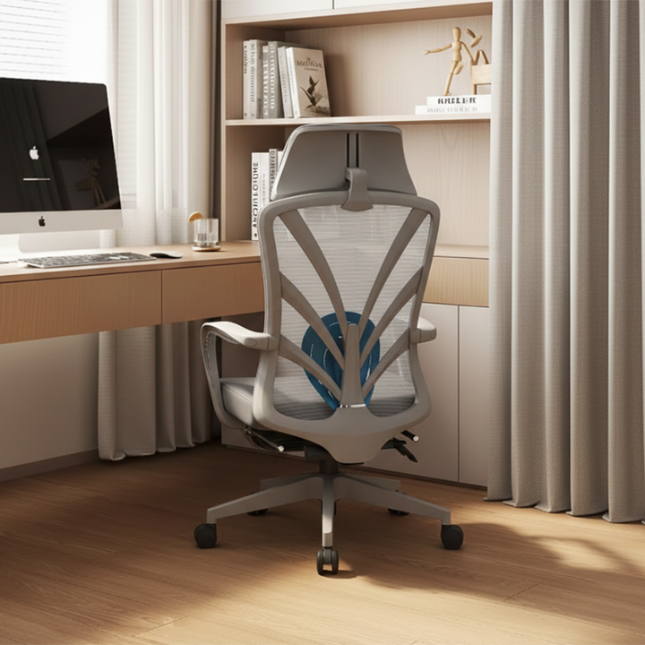 Ergonomic Peacock Back Chair With Adjustable Headrest &amp; Lumbar Support Desk Chair - Minimalist Resting Chair With 150° Recline &amp; High-Density Sponge For Maximum Comfort For Home Office