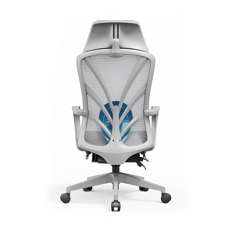 Ergonomic Peacock Back Chair With Adjustable Headrest &amp; Lumbar Support Desk Chair - Minimalist Resting Chair With 150° Recline &amp; High-Density Sponge For Maximum Comfort For Home Office