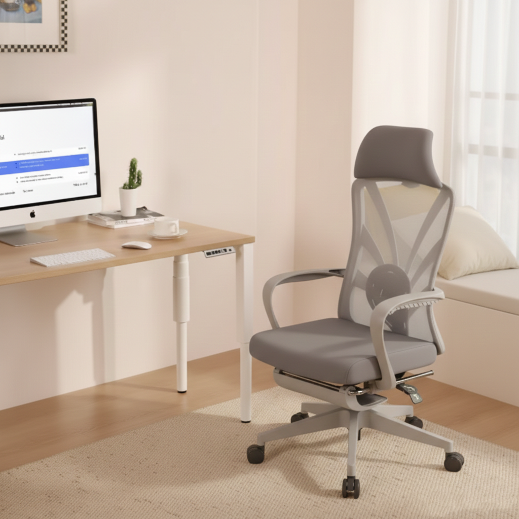 Ergonomic Peacock Back Chair With Adjustable Headrest &amp; Lumbar Support Desk Chair - Minimalist Resting Chair With 150° Recline &amp; High-Density Sponge For Maximum Comfort For Home Office