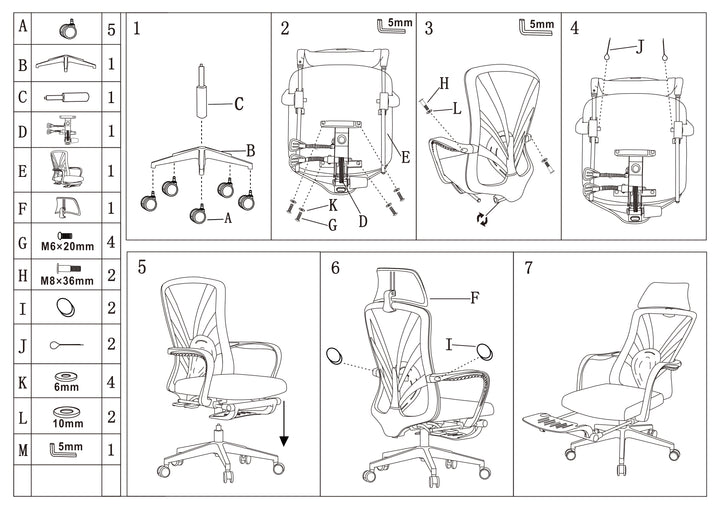 Ergonomic Peacock Back Chair With Adjustable Headrest &amp; Lumbar Support Desk Chair - Minimalist Resting Chair With 150° Recline &amp; High-Density Sponge For Maximum Comfort For Home Office