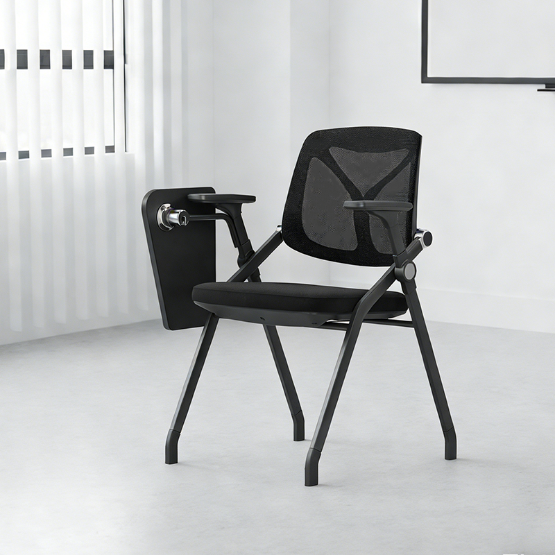 Bequemer ergonomischer Büroschreibtischstuhl – minimalistisches Premium-Netzgewebe-Rückenteil, verstellbare Armlehnen &amp; hochklappbarer Sitz, robuster Rahmen fürs Homeoffice 