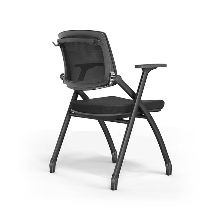 Ergonomic Adjustable Tilt Desk Chair - Minimalist Foldable Office Chair With Breathable Mesh &amp; Bag Hook For Home Office