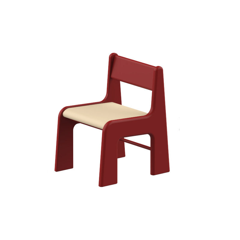 Silla de estudio infantil tapizada de madera de haya - Asiento nórdico para niños pequeños con respaldo alto, cojín suave y bordes redondeados para sala de estar 