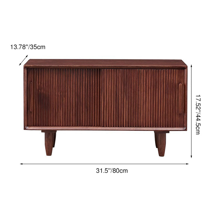 Solid Ash Wood Sliding Door Storage Cabinet Shoe Bench - Chinese Shoe Rack Bench, 2-Tier Large Capacity Wooden Shoe Organizer For Entryway