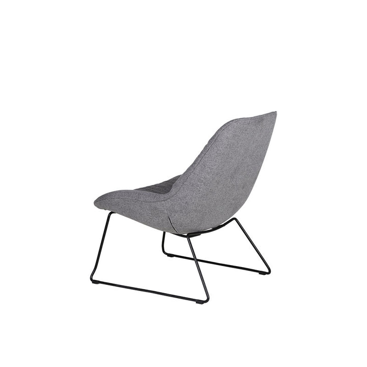 Thick High-Density Sponge Cushion &amp; Sturdy Sled Steel Frame Accent Chair - Nordic Ergonomic Curved Back, Comfort Lounge Reading Chair For Living Room