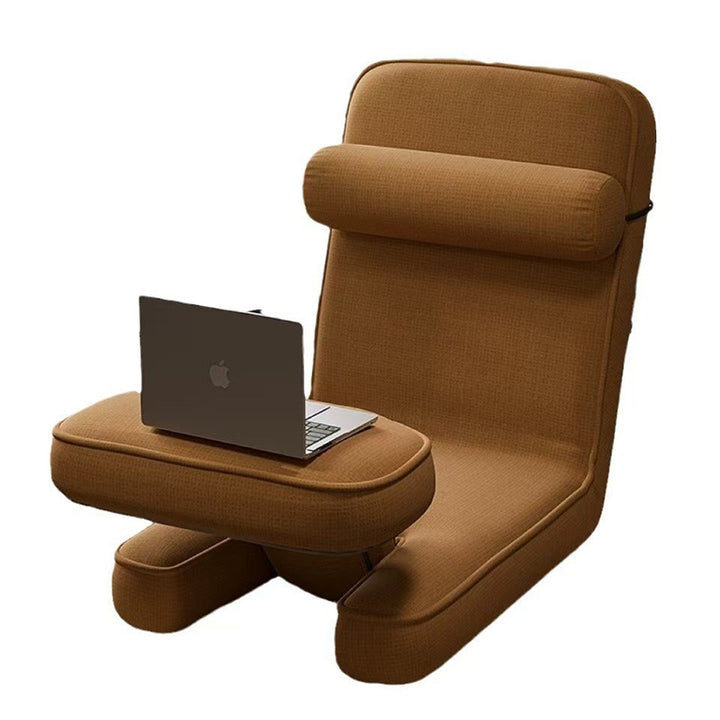Sofa paresseux en coton-lin à simplicité moderne, carré, tatami avec dossier réglable et table pliable pour chambre et fenêtre en baie 