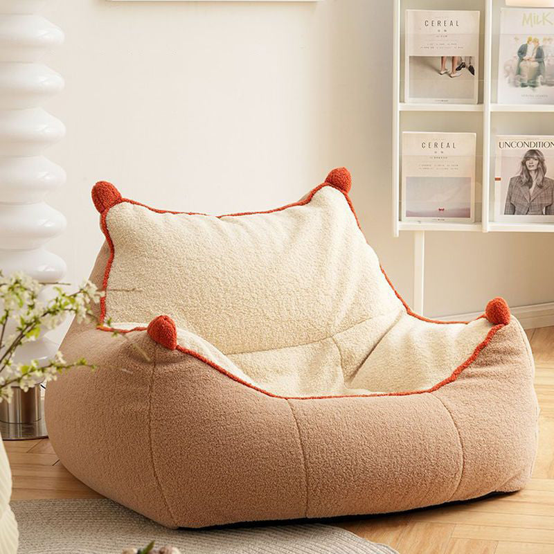 Contemporary Nordic Lambswool Latex EPP Square Bean Bag Lazy Sofa Backrest Footrest For Living Room And Bedroom