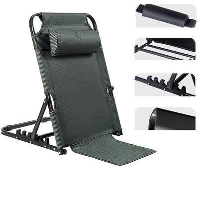 Modern Minimalist Fabric & Steel Rectangular Back Chair With Adjustable Recline & Armrests For Living Room & Bedroom