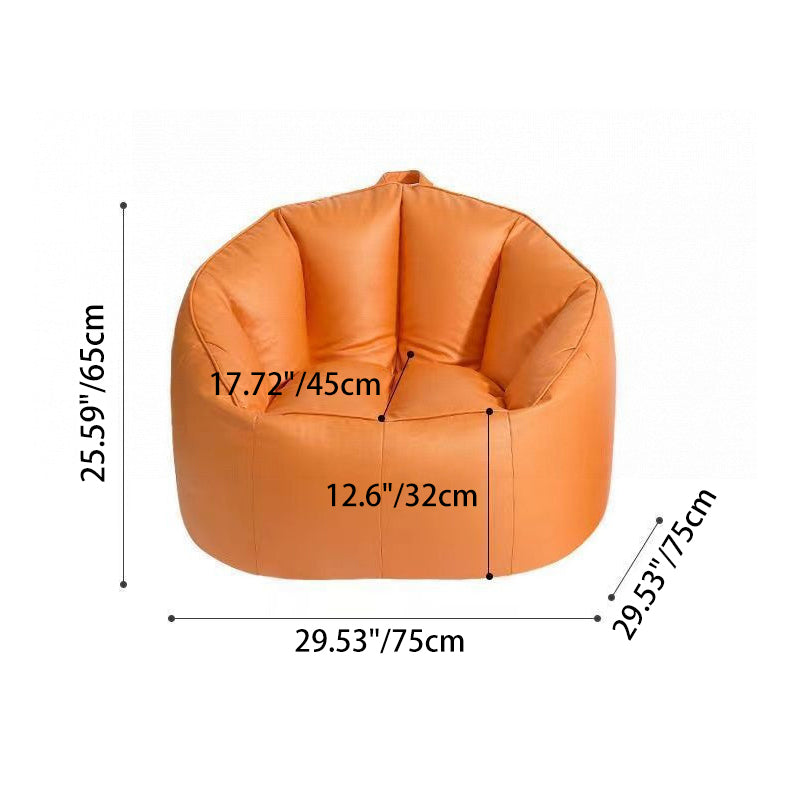 Contemporary Nordic Tech Fabric EPS Bean Bag Lazy Sofa With Backrest & Footrest For Living Room & Bedroom