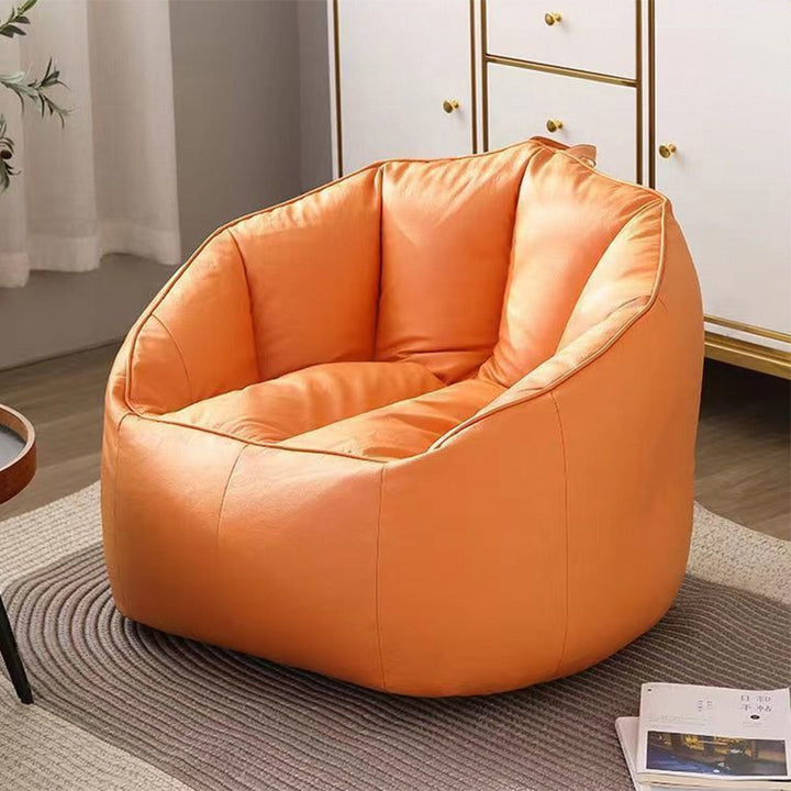 Canapé paresseux en tissu technique nordique contemporain avec dossier et repose-pieds pour salon et chambre 