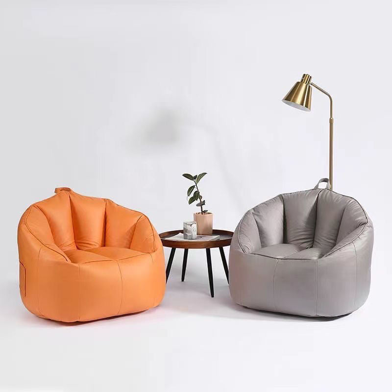 Contemporary Nordic Tech Fabric EPS Bean Bag Lazy Sofa With Backrest & Footrest For Living Room & Bedroom