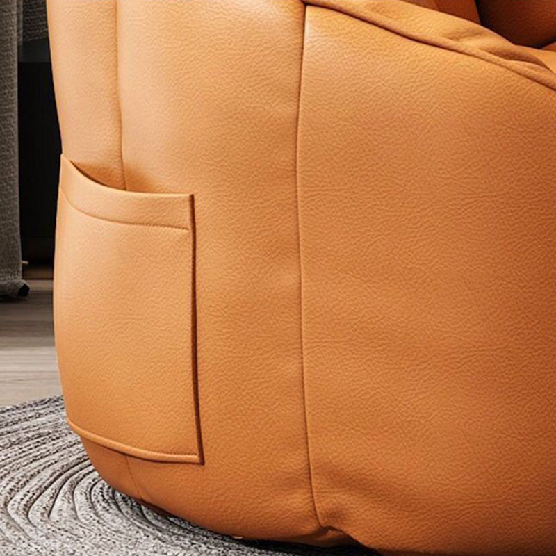 Contemporary Nordic Tech Fabric EPS Bean Bag Lazy Sofa With Backrest & Footrest For Living Room & Bedroom